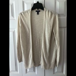 2/$15 GAP Cream Open Front Cardigan